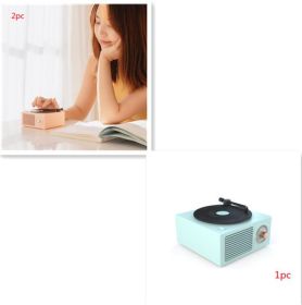 Wireless mini portable retro phonograph Bluetooth-compatible speaker (Option: Style8)