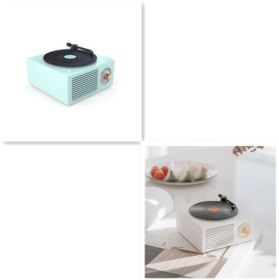 Wireless mini portable retro phonograph Bluetooth-compatible speaker (Option: Style5)