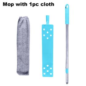 Bed Bottom Cleaning Dust Removal, Retractable Household Cleaning (Option: Mop With 1PC Cloth)