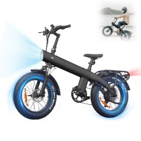 HX Q3 Electric Dirt Bike For Adults,2000W Powerful Motor E Bikes 7-Speed Disc Brake,31 MPH&60 Miles Range,20x4 Fat Tire,48V 20Ah Removable Batter (Option: Black)
