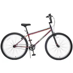 26 Inch Freestyle Bike For Teens, Steel Frame Single-Speed Bicycle With 2 Pegs , Front Caliper Brake And Rear V Brake, Bicycle For Boys And Girls (Option: Defaulttitle)